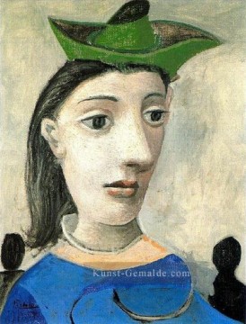  femme Kunst - Femme au chapeau vert 2 1939 Kubismus